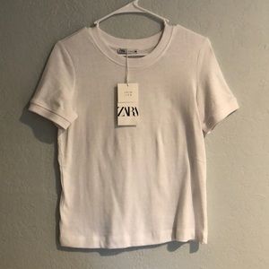 BRAND NEW! Zara, white tee!